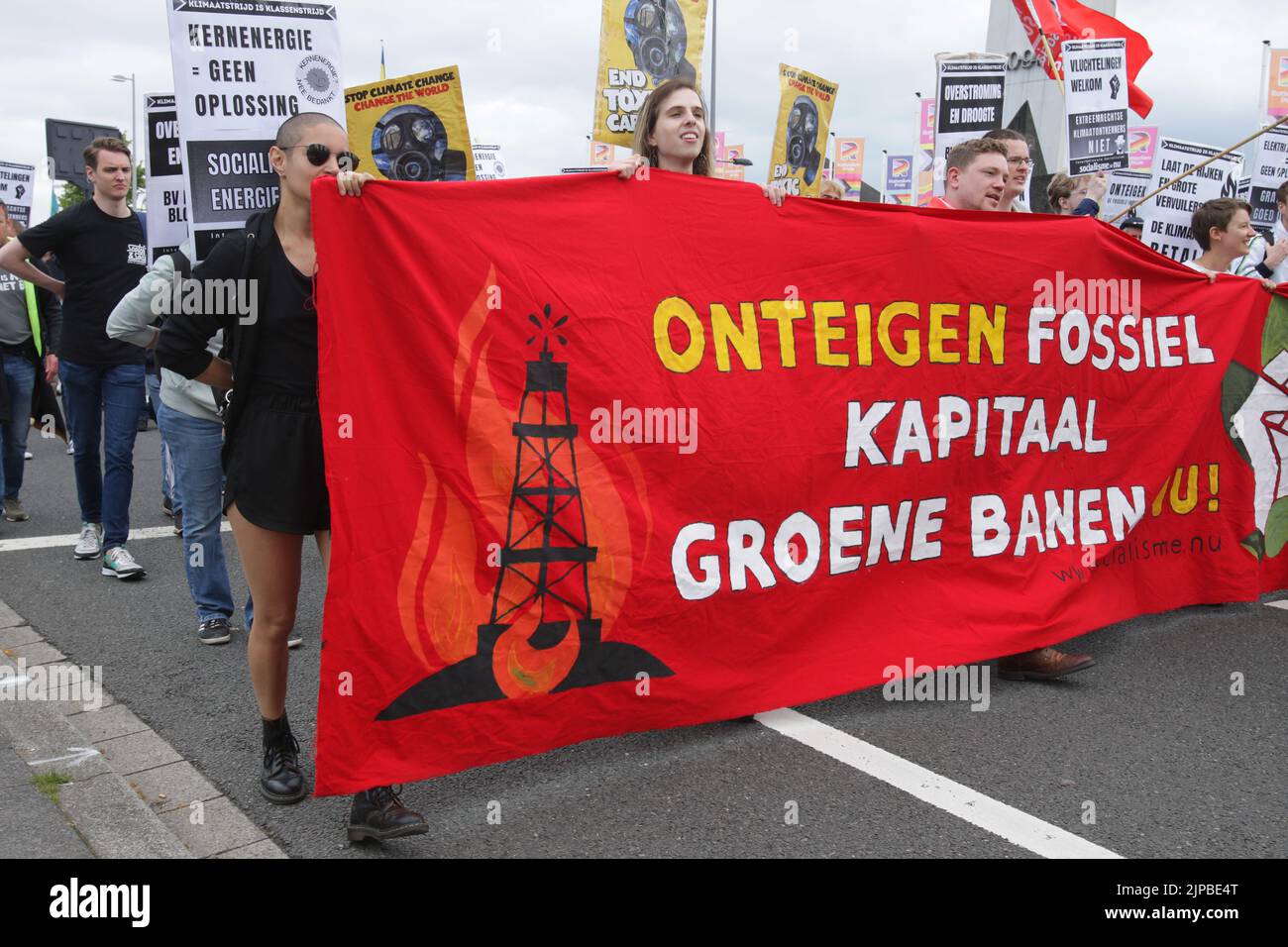 Climate March Protest, Rotterdam, Netherlands Stock Photo