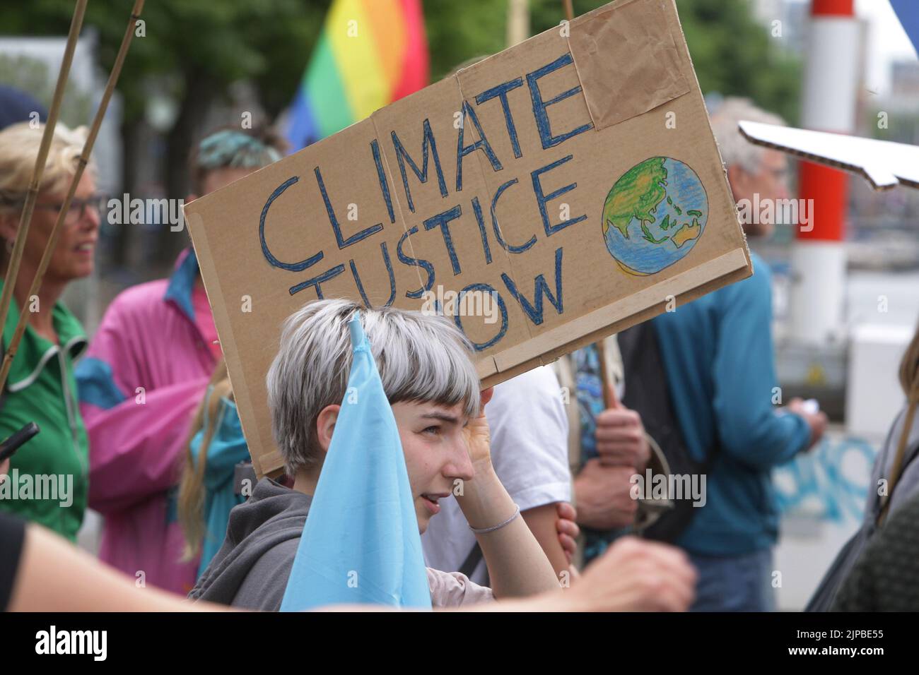 Climate March Protest, Rotterdam, Netherlands Stock Photo