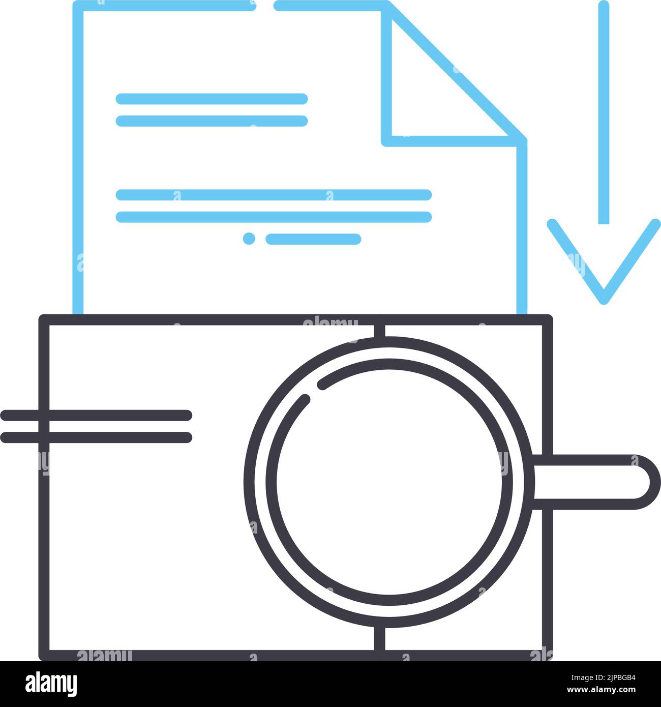 repository line icon, outline symbol, vector illustration, concept sign Stock Vector