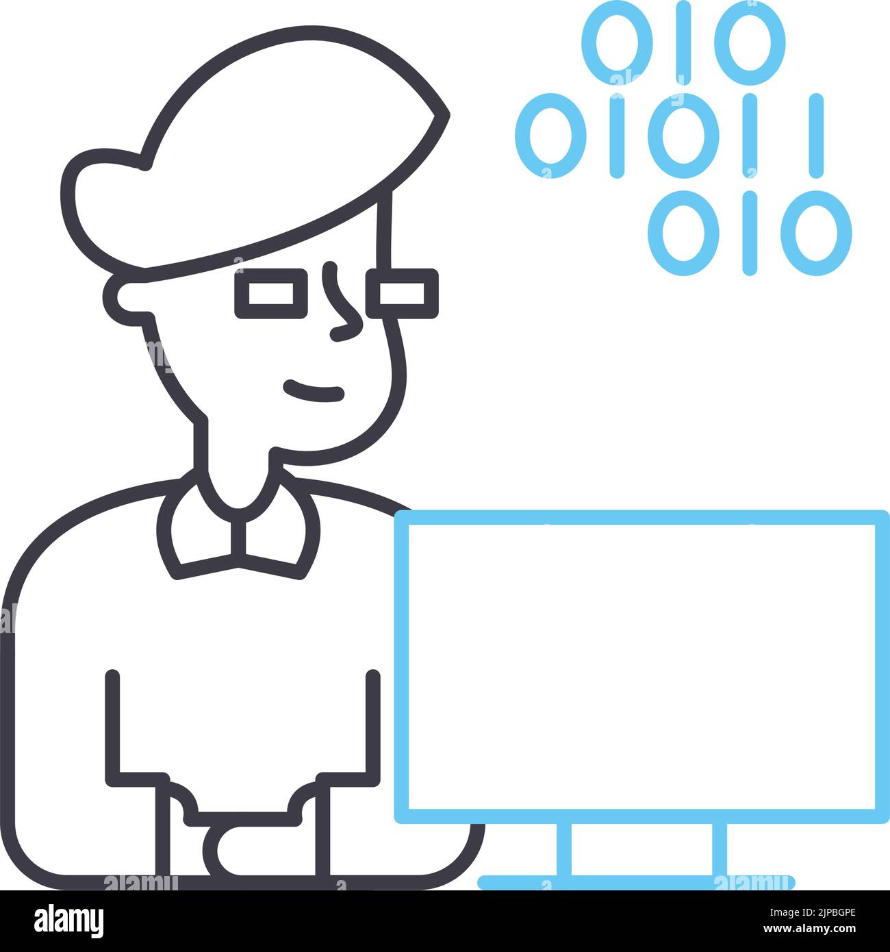 Manager programmer Cut Out Stock Images & Pictures - Alamy