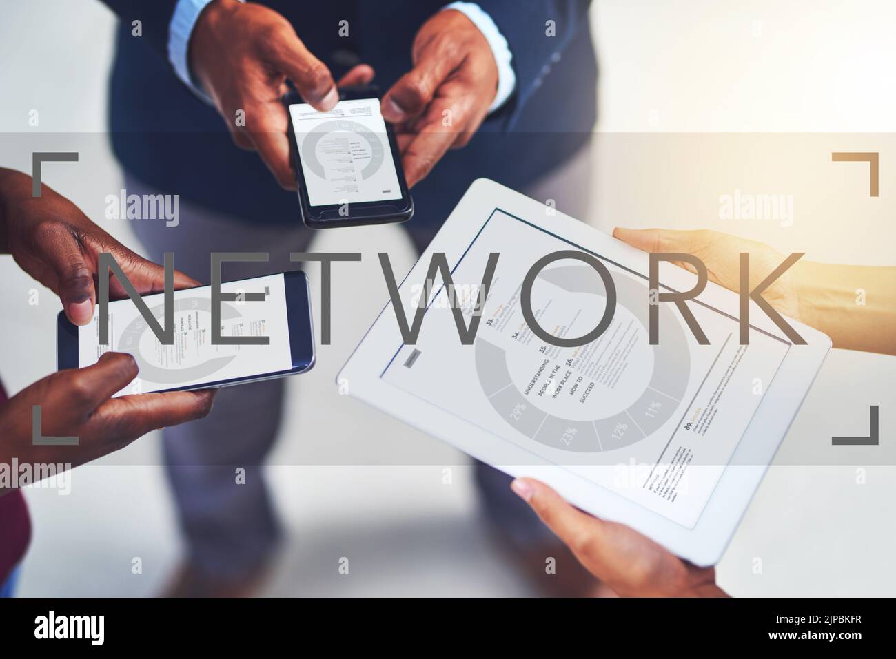 Stay connected to your business network. a group of businesspeople ... - Wireless Network Setup For Group Collaboration