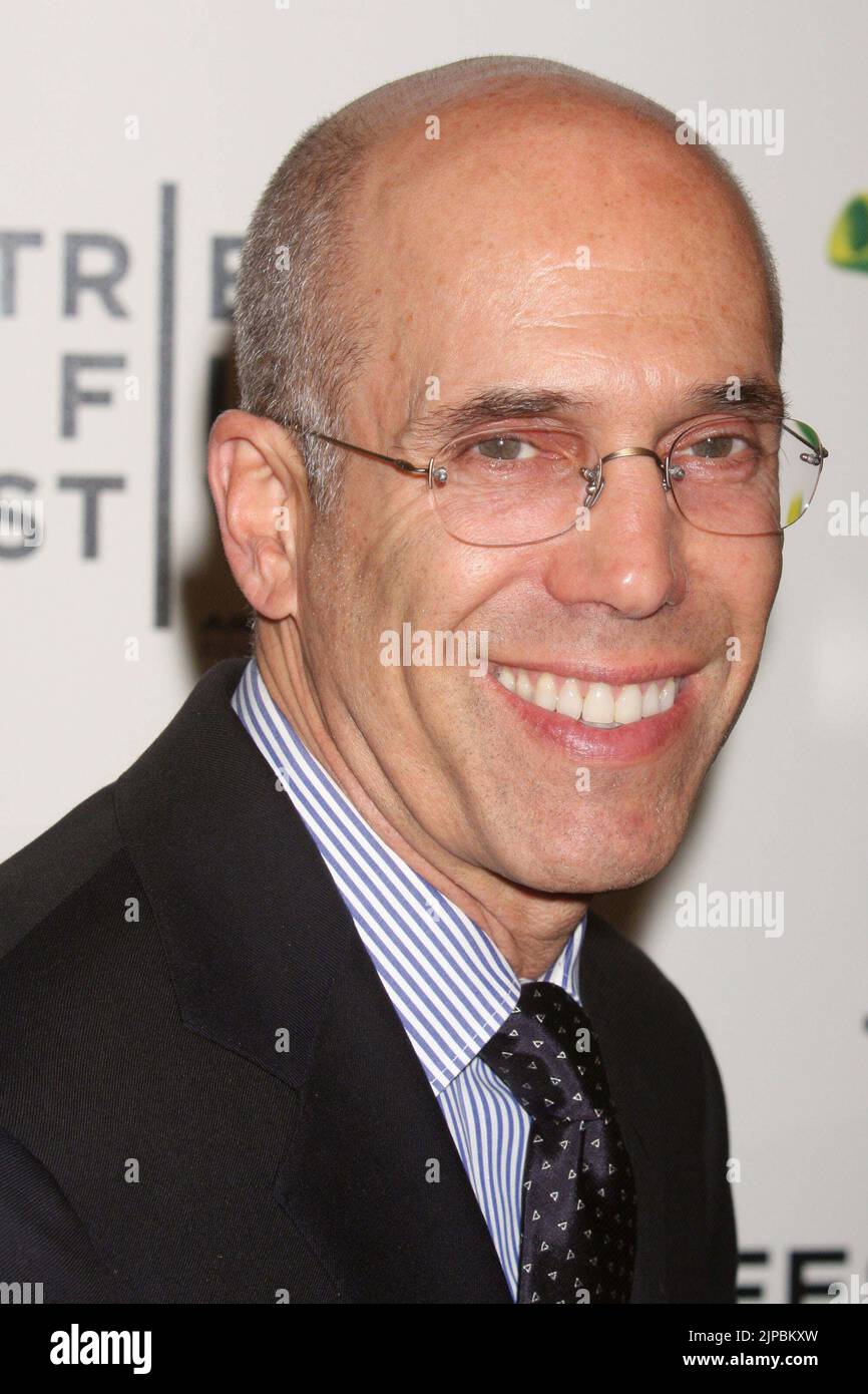 Jeffrey Katzenberg attends the opening night of the 2010 Tribeca Film Festival's World Premiere of DreamWorks Animation's 'Shrek Forever After' at the Ziegfeld Theatre in New York City on April 21, 2010.  Photo Credit: Henry McGee/MediaPunch Stock Photo