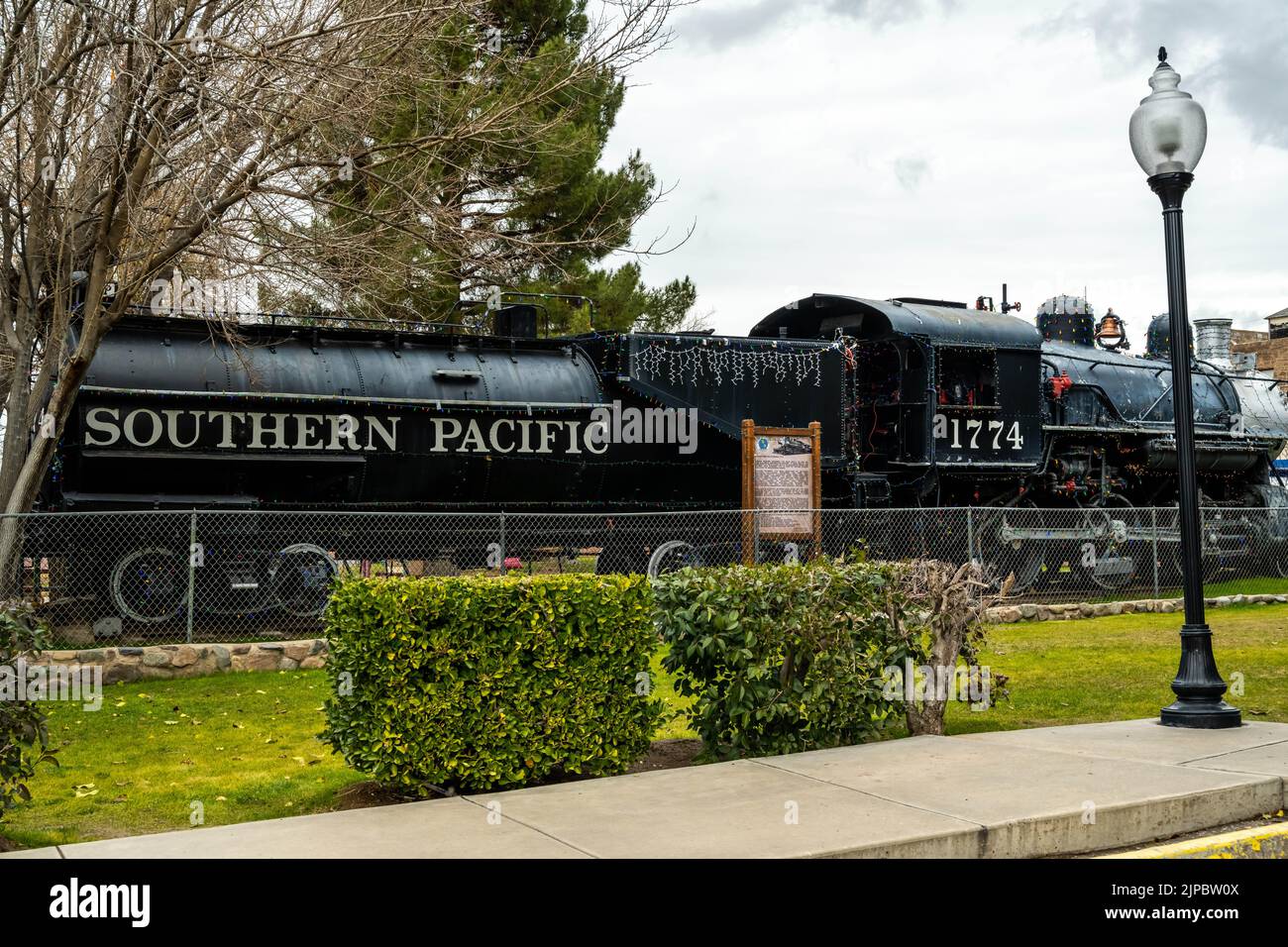 Globe, AZ, USA Dec 25, 2021 The 1774 Southern Pacific Railroad Stock