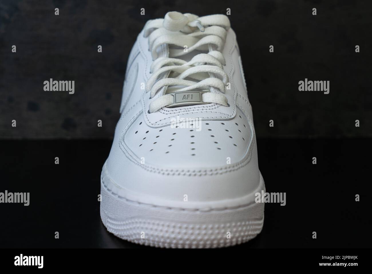 Nike air force 1 white red hi-res stock photography and images - Alamy