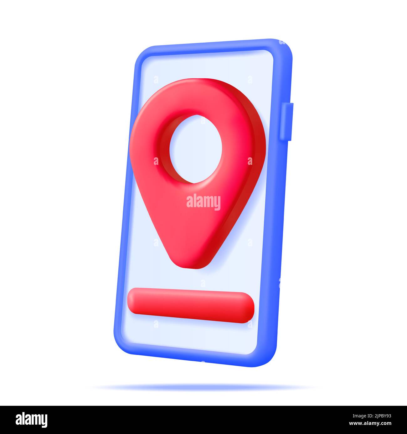 3D Location Map Pin in Smartphone Stock Vector Image & Art - Alamy