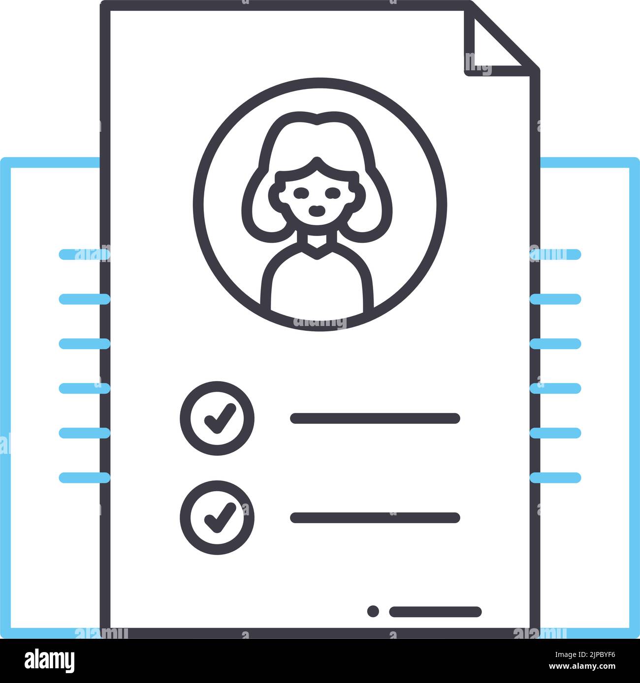 reqiurement line icon, outline symbol, vector illustration, concept ...