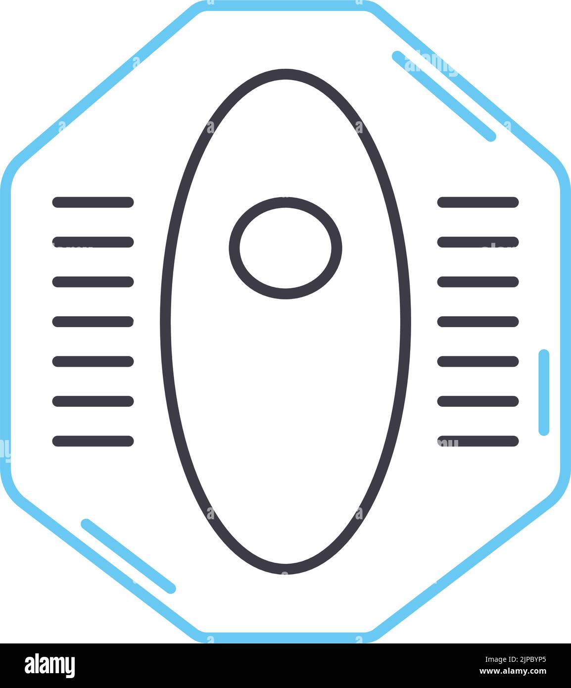 squat toilet line icon, outline symbol, vector illustration, concept sign Stock Vector