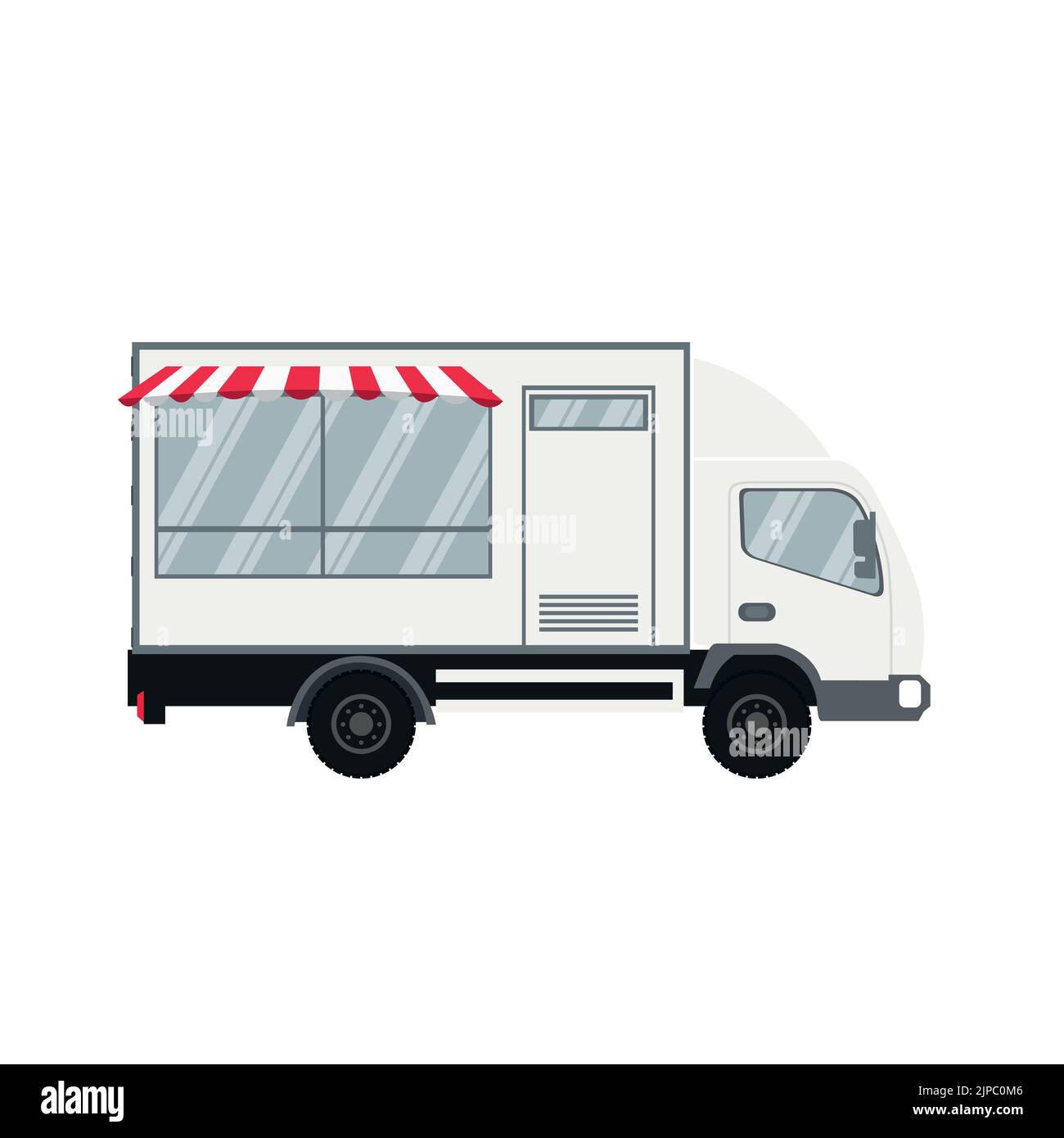 Vector design of modern food truck Stock Vector