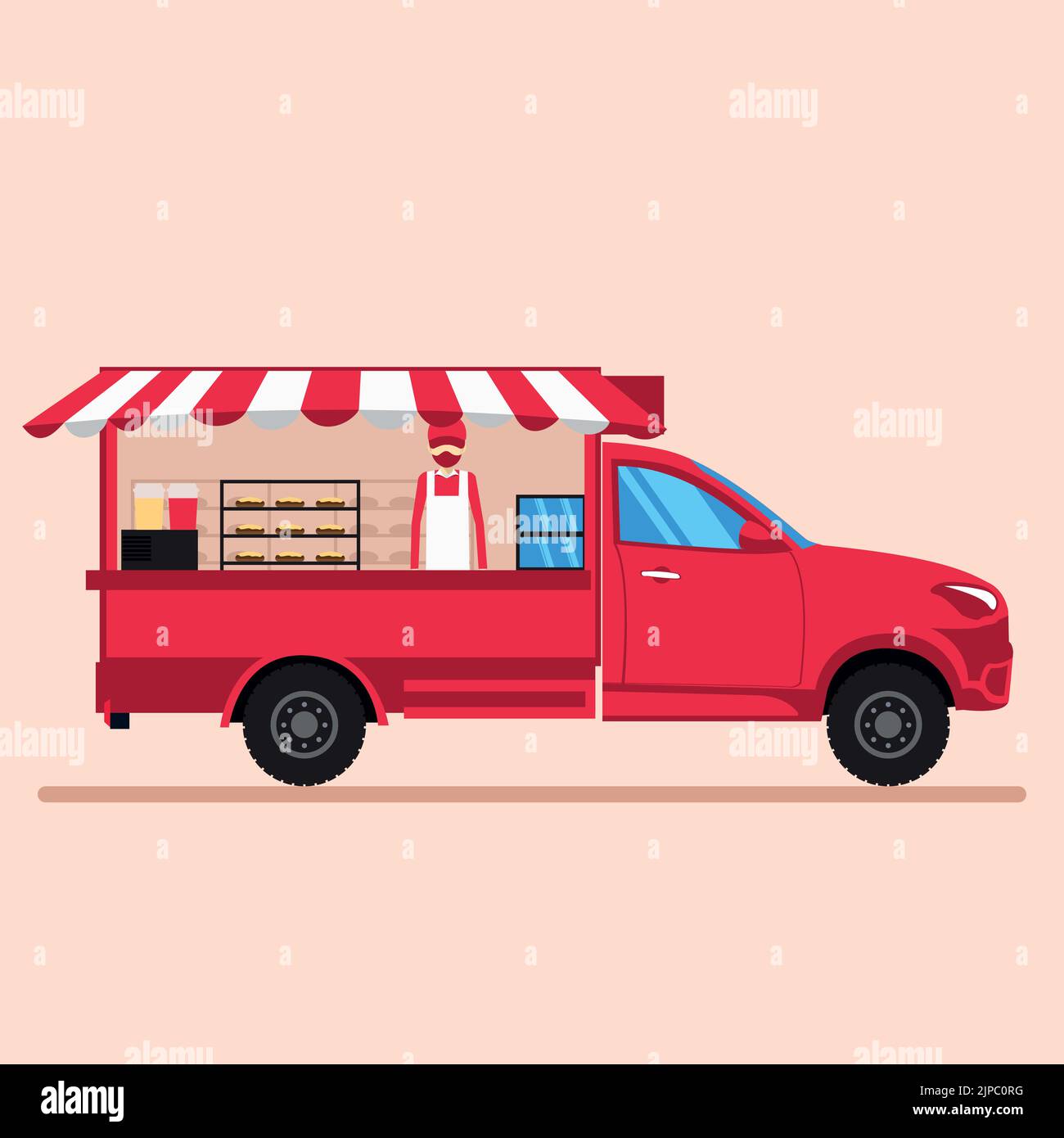 American food truck Stock Vector Images - Alamy