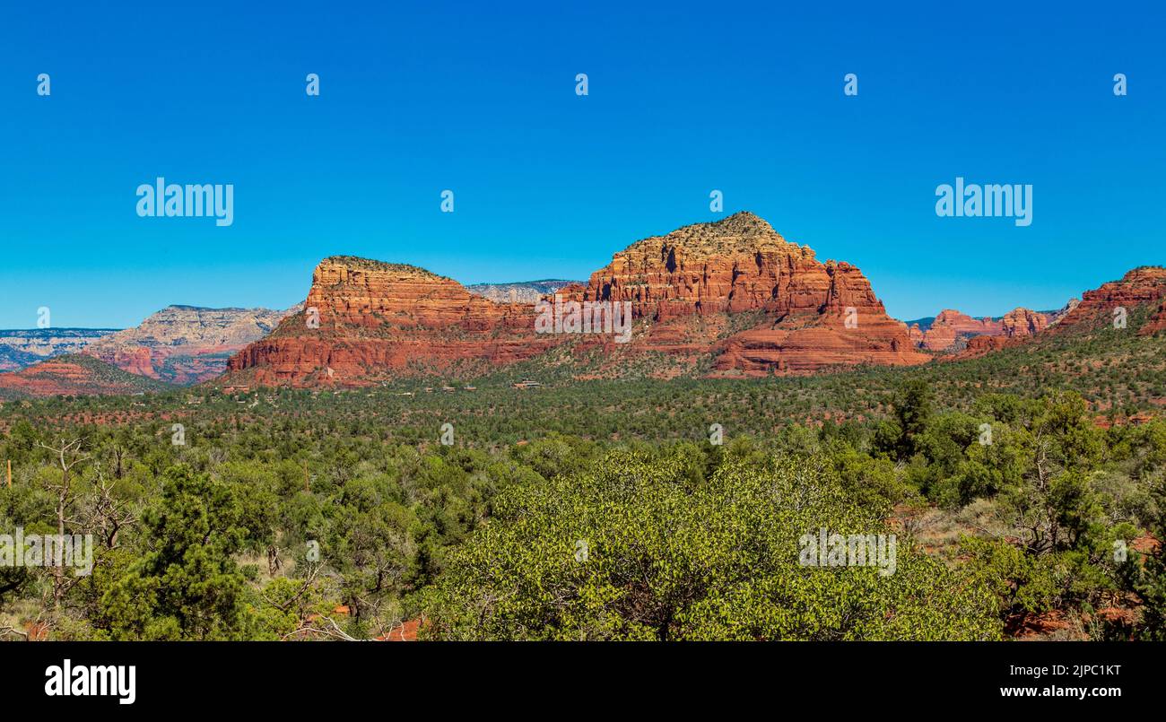 Red Rock Buttes at Sedona, Arizona, USA Stock Photo