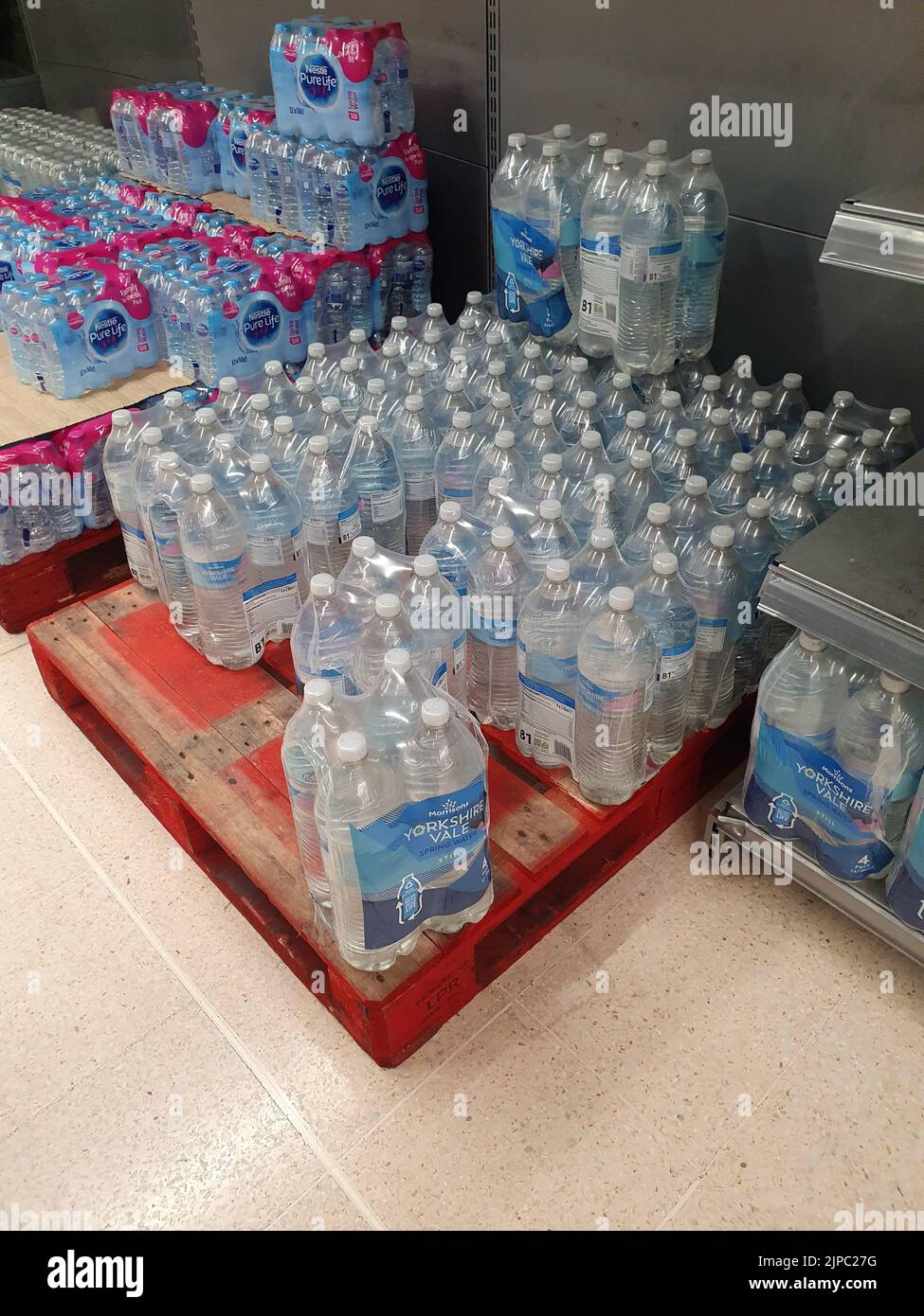 Peterborough, UK. 13th Aug, 2022. There is some bottled water in this