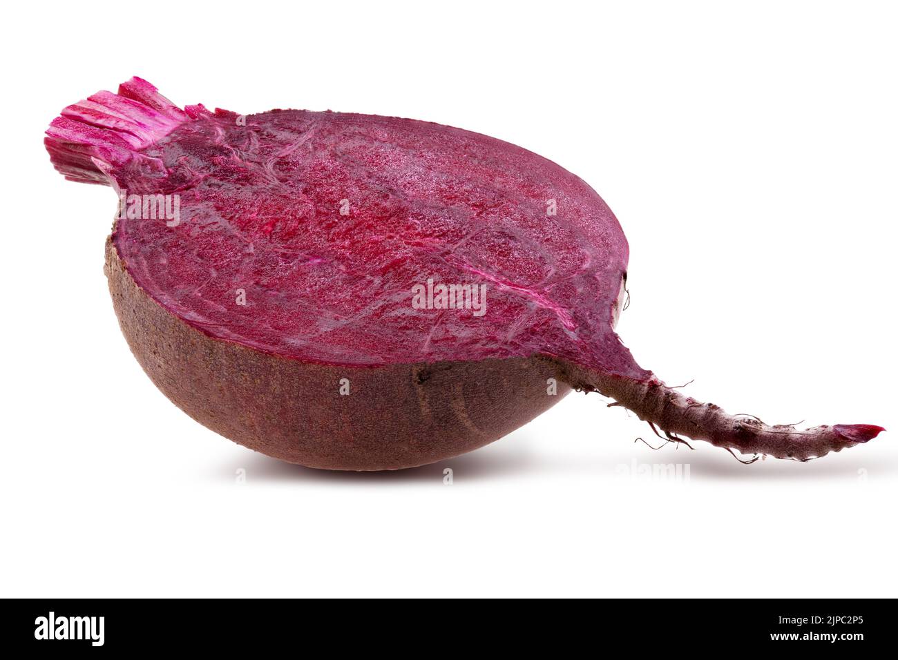 Fresh beetroot isolated on white background. Clipping path Stock Photo