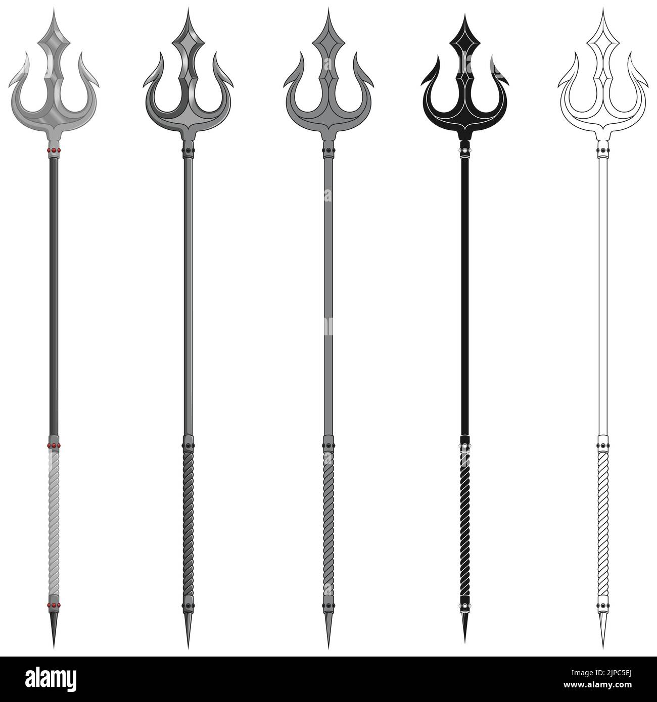 Poseidon's trident Cut Out Stock Images & Pictures - Alamy