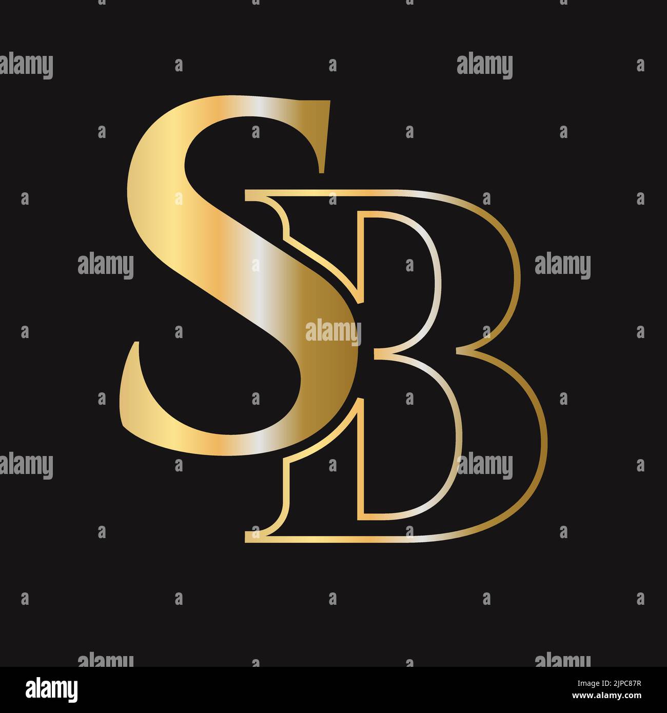 Sb Logotype Inverted letter s hi-res stock photography and images - Alamy