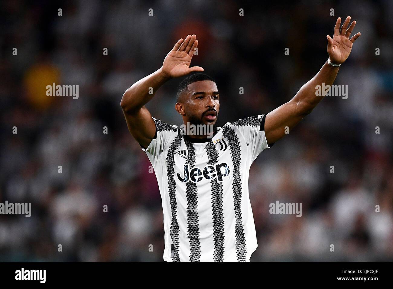 Turin, Italy. 15 August 2022. during the Serie A football match between Juventus FC and US Sassuolo. Credit: Nicolò Campo/Alamy Live News Stock Photo