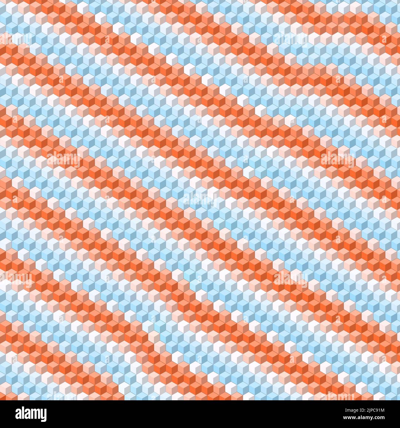 Illustration of Colorful isometric 3D cube with abstract multicolor ...