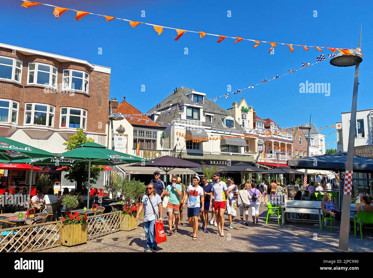 Zandvoort, (kerkplein) Netherlands August 12. 2022 Market square of