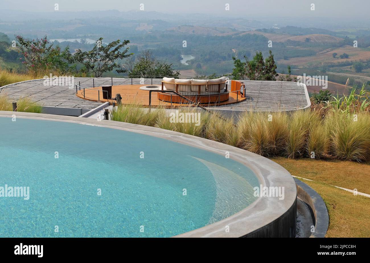 Exterior architecture and building design of Swimming pool and terrace