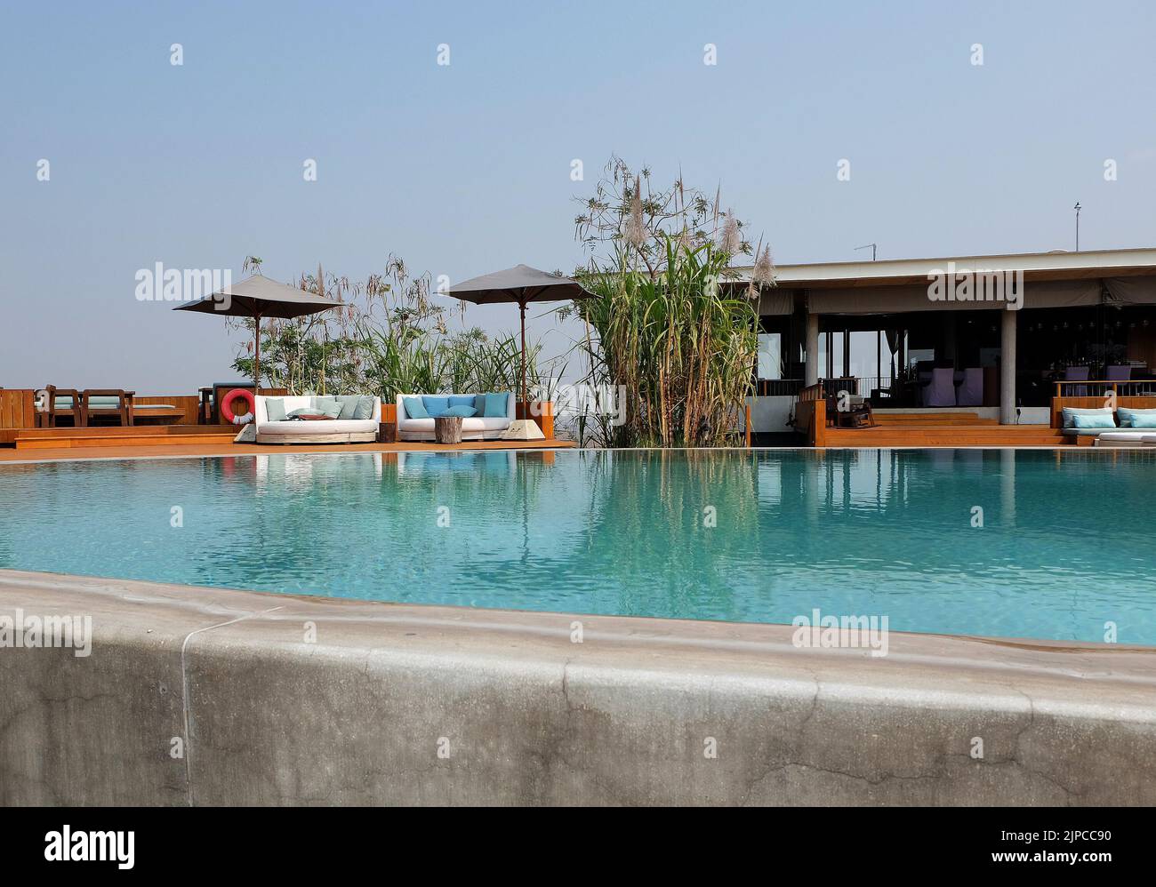 Exterior architecture and building design of Swimming pool and terrace