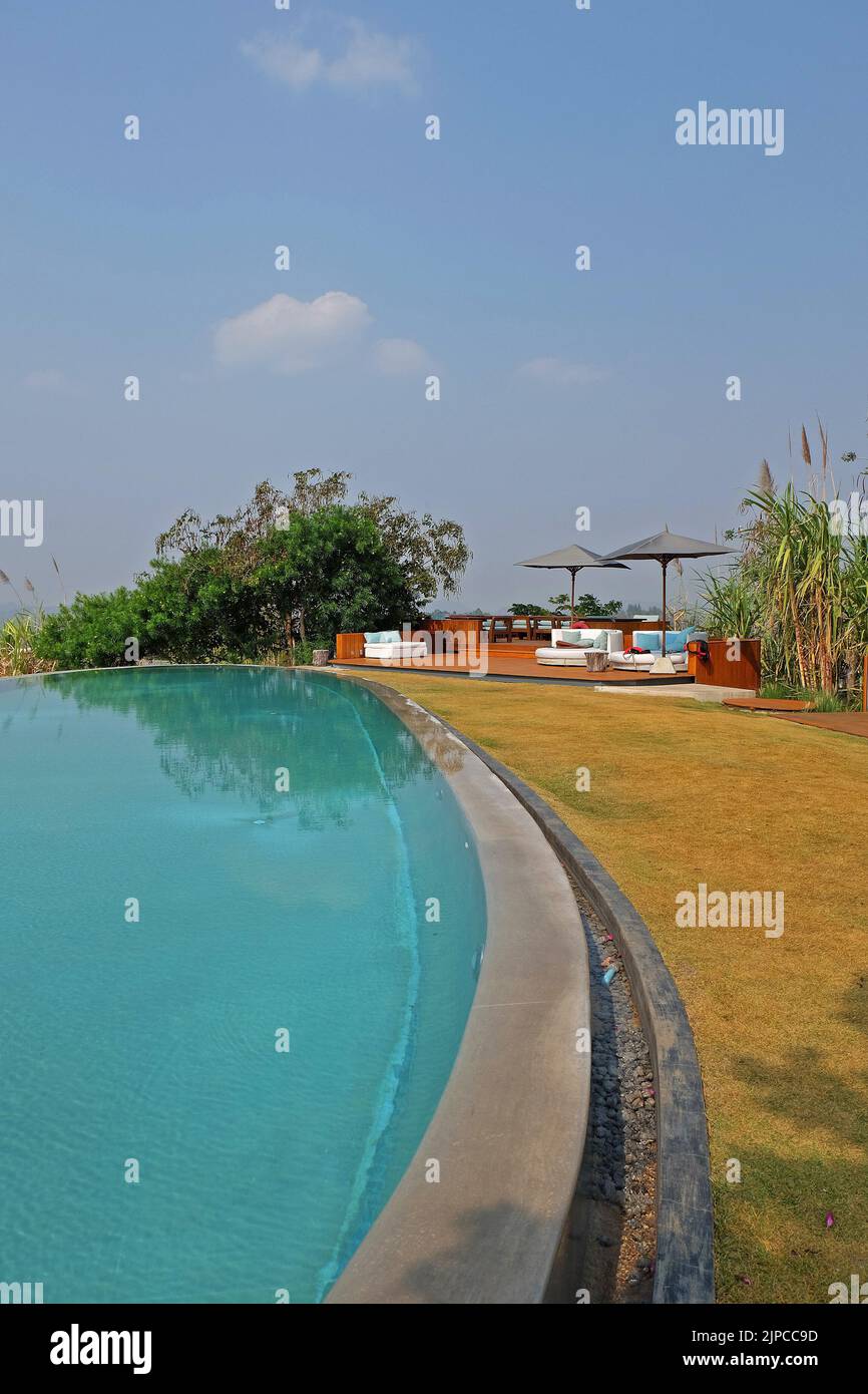 Exterior architecture and building design of Swimming pool and terrace