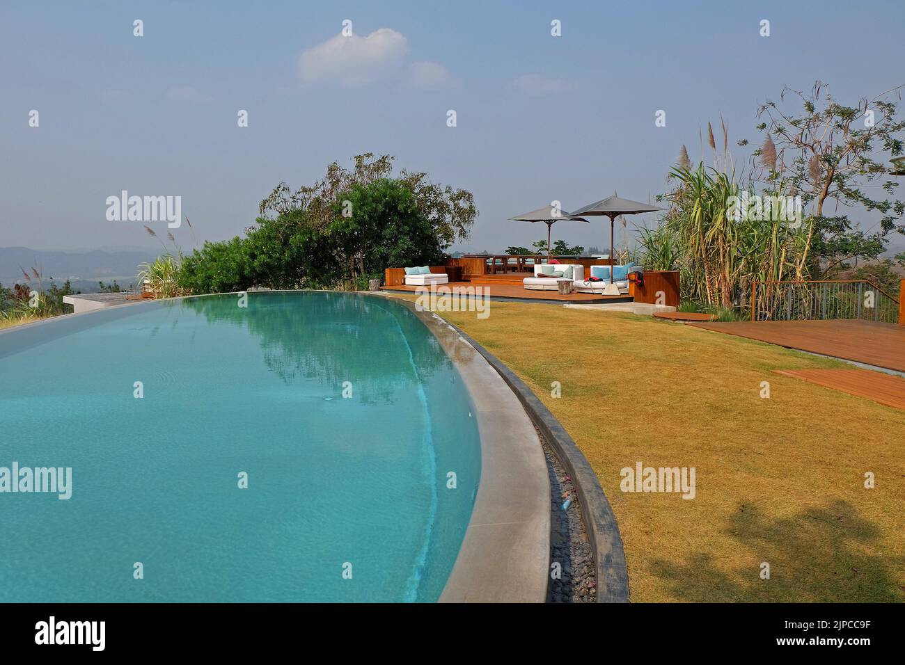 Exterior architecture and building design of Swimming pool and terrace