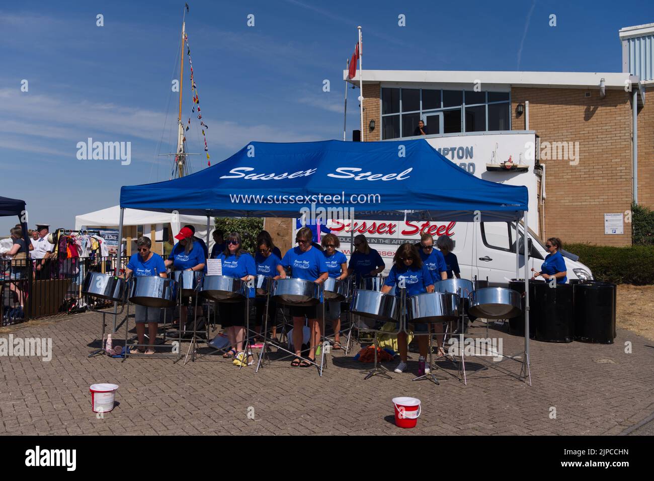 The Sussex Steel Band performing during the Littlehampton Waterfront