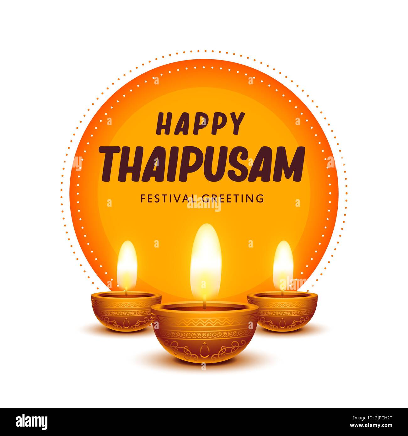 Happy Thaipusam card New Design 2023 Stock Photo