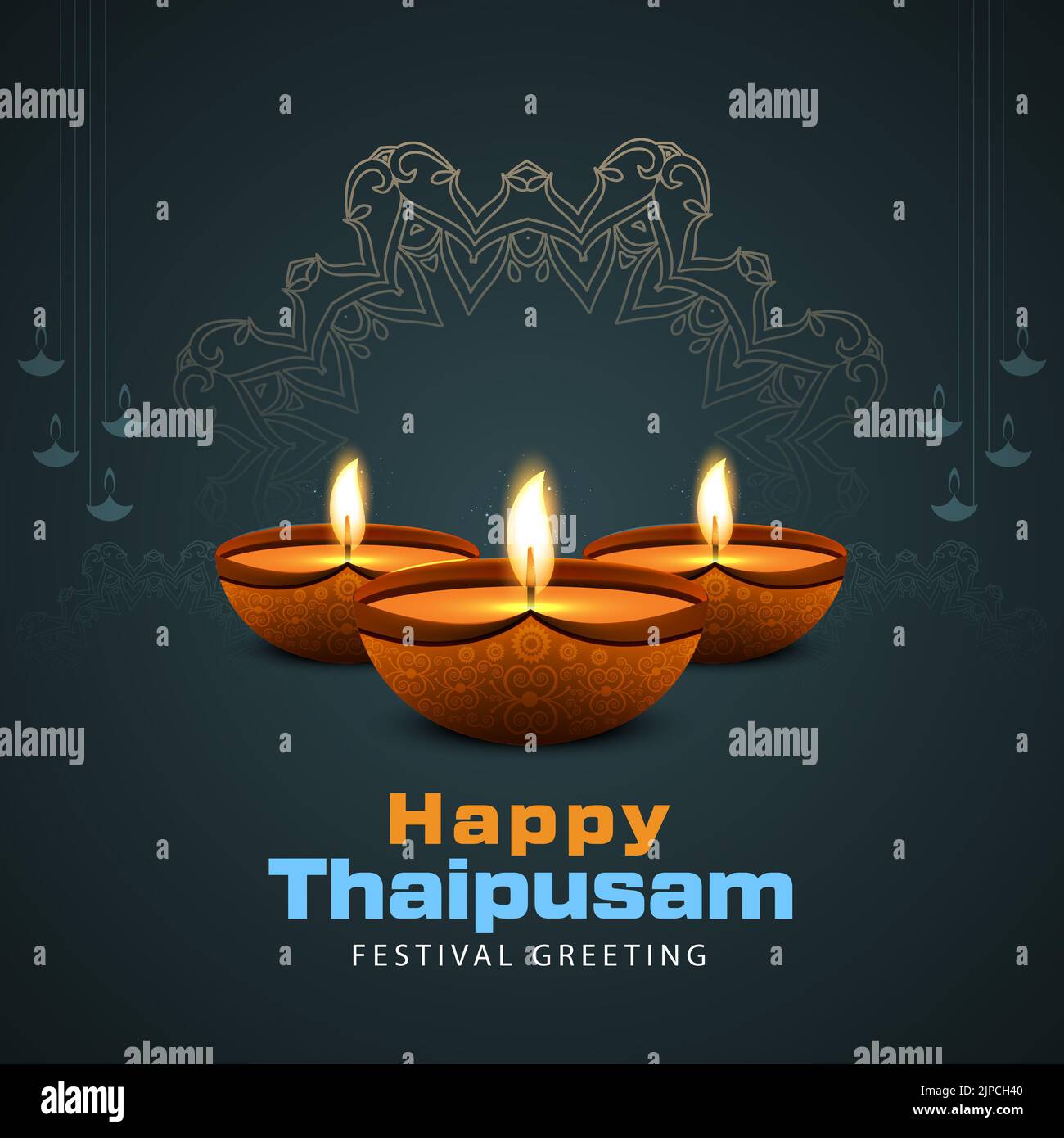 Happy Thaipusam card New Design 2023 Stock Photo