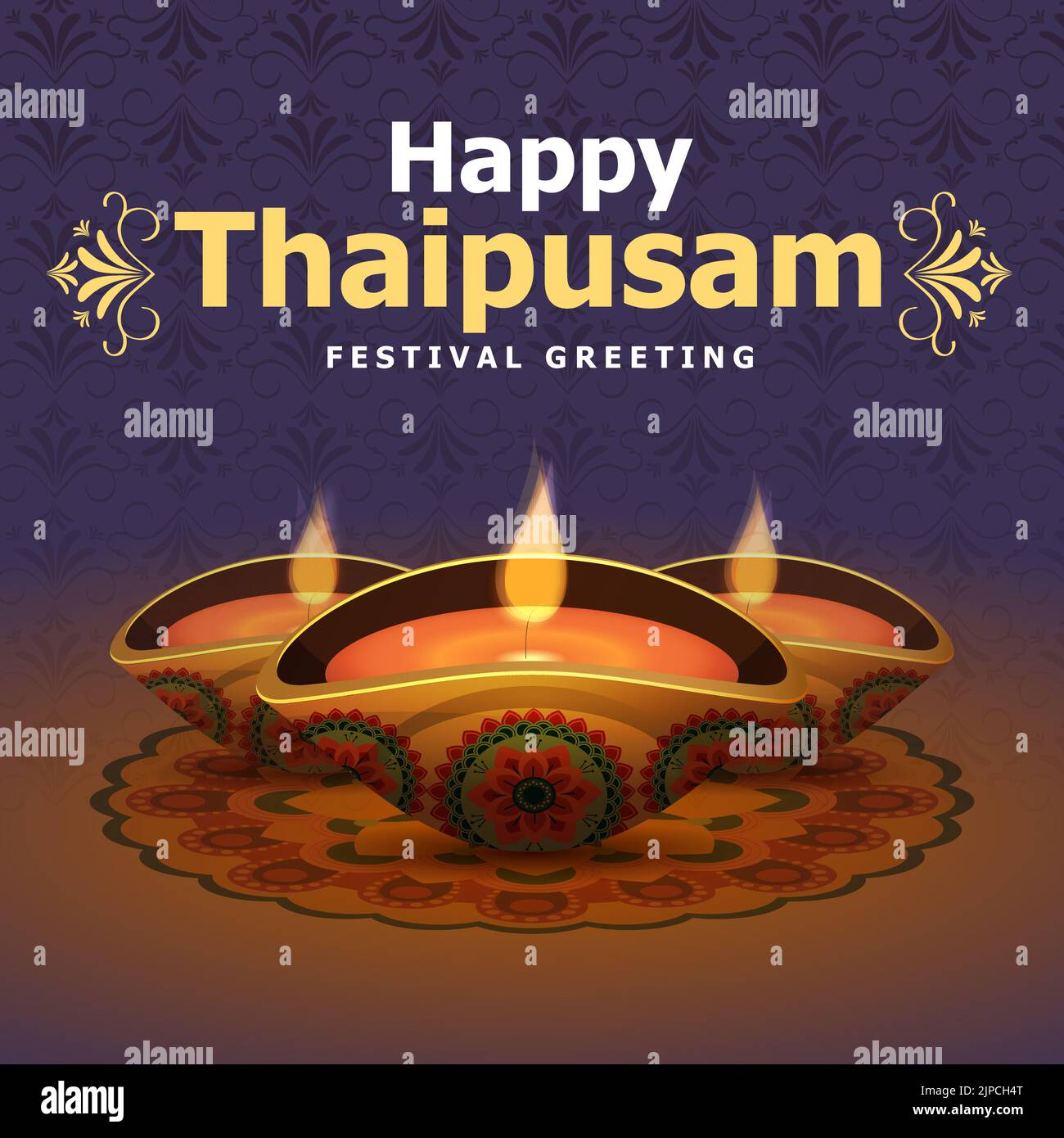 Happy Thaipusam card New Design 2023 Stock Photo Alamy