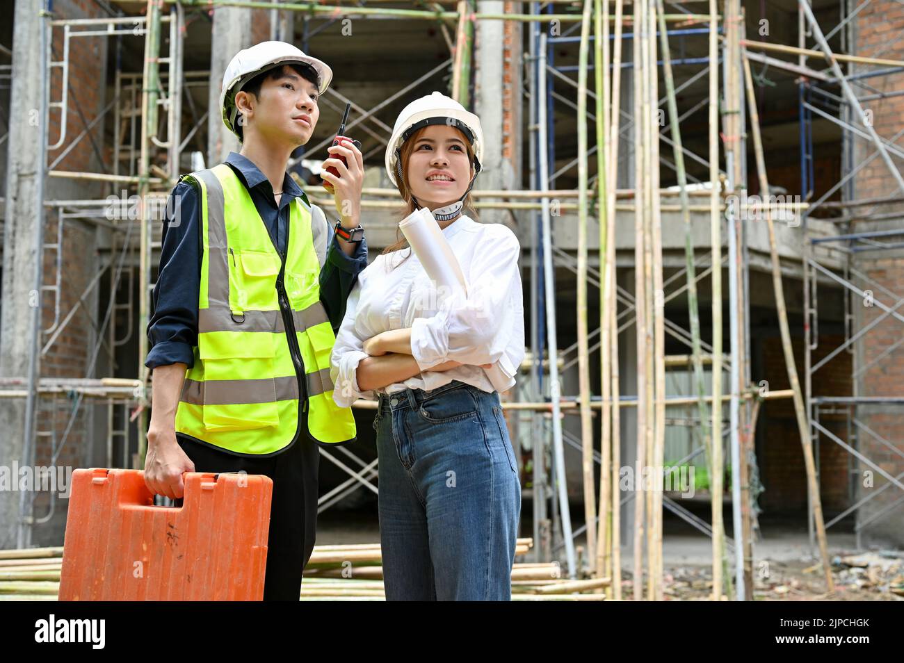Man supervises a construction site hi-res stock photography and images ...