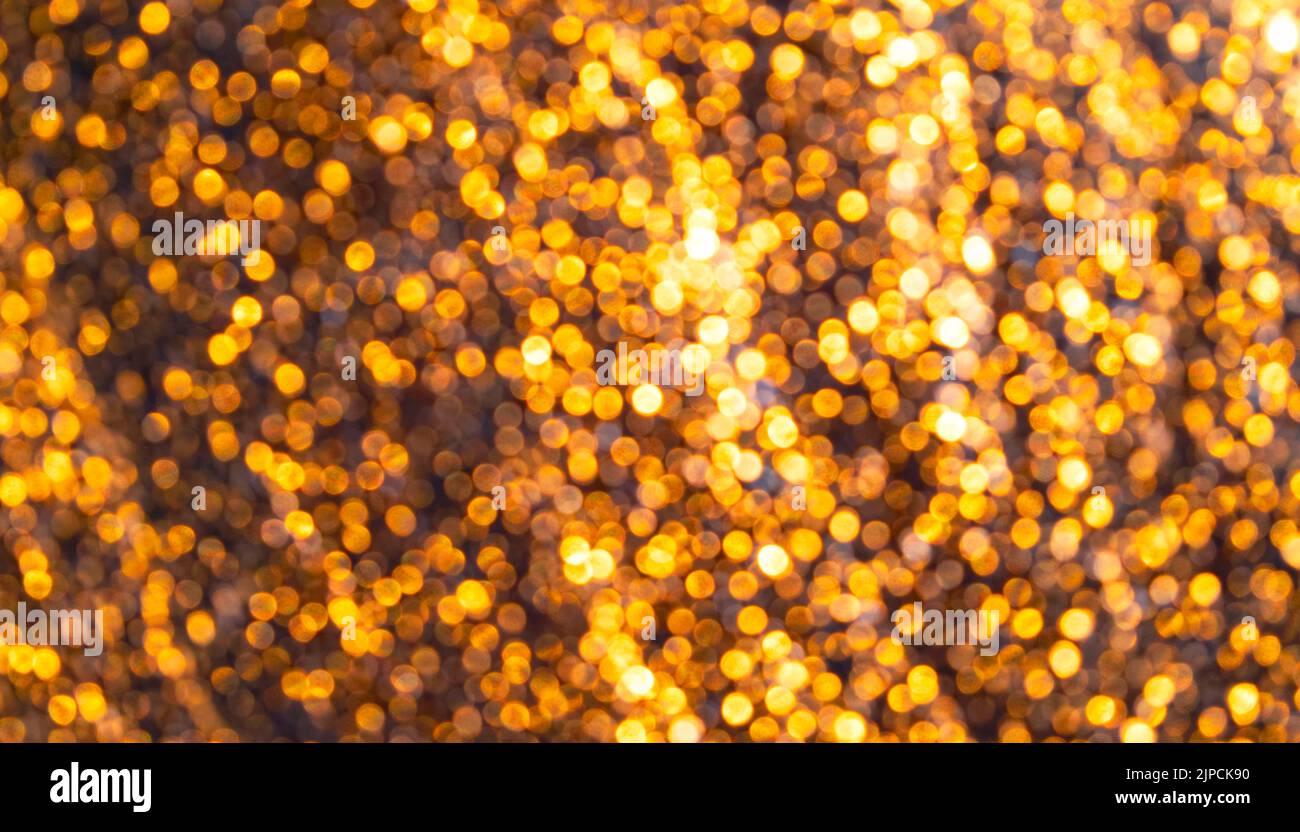 Blurred sparkling bokeh background or texture for festive ideas Stock Photo