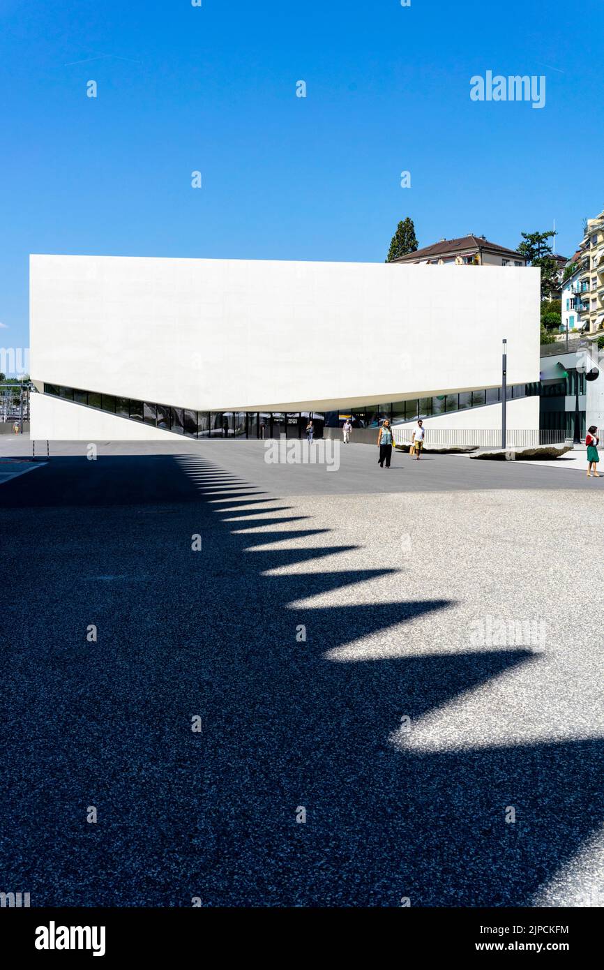 Plateforme 10 museum complex in Lausanne/Switzerland. Stock Photo