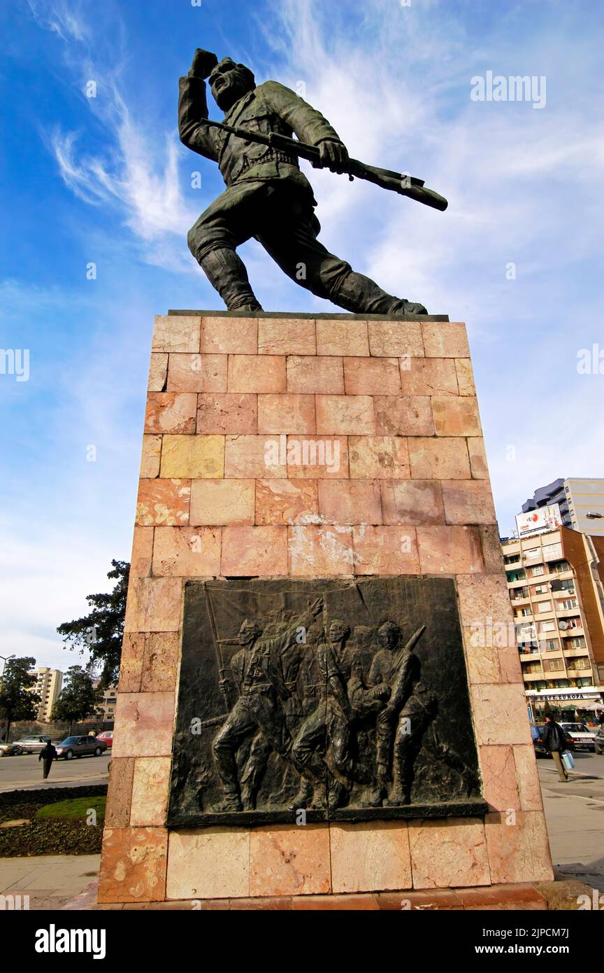 Monument to the Unknown Partisan, Tirana, Albania Stock Photo