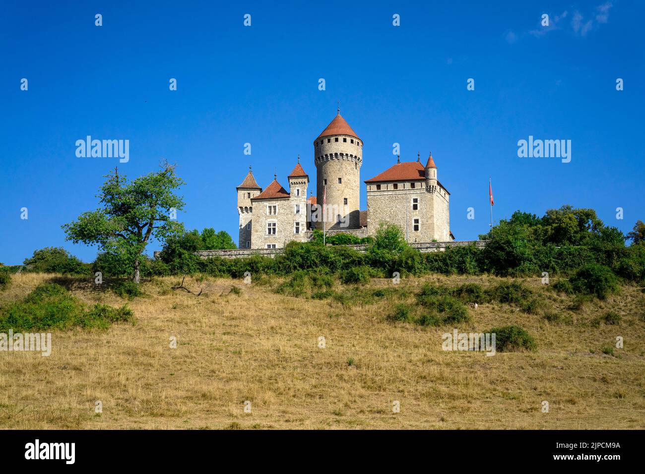 Montrottier castle in Lovagny/French Alps Stock Photo