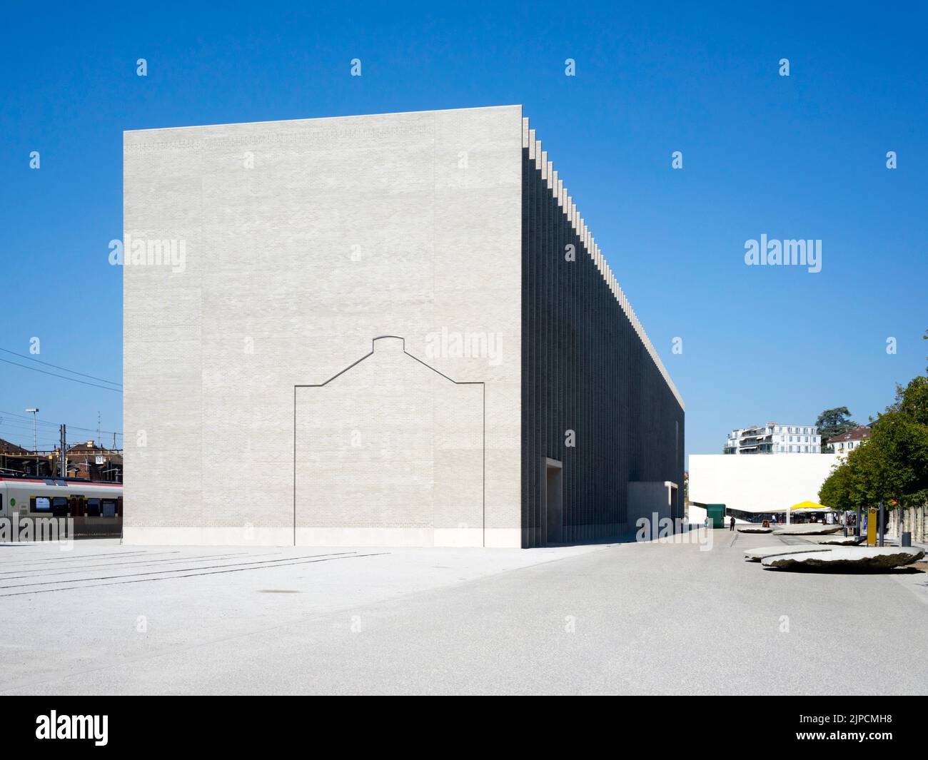 Plateforme 10 museum complex in Lausanne/Switzerland. Stock Photo