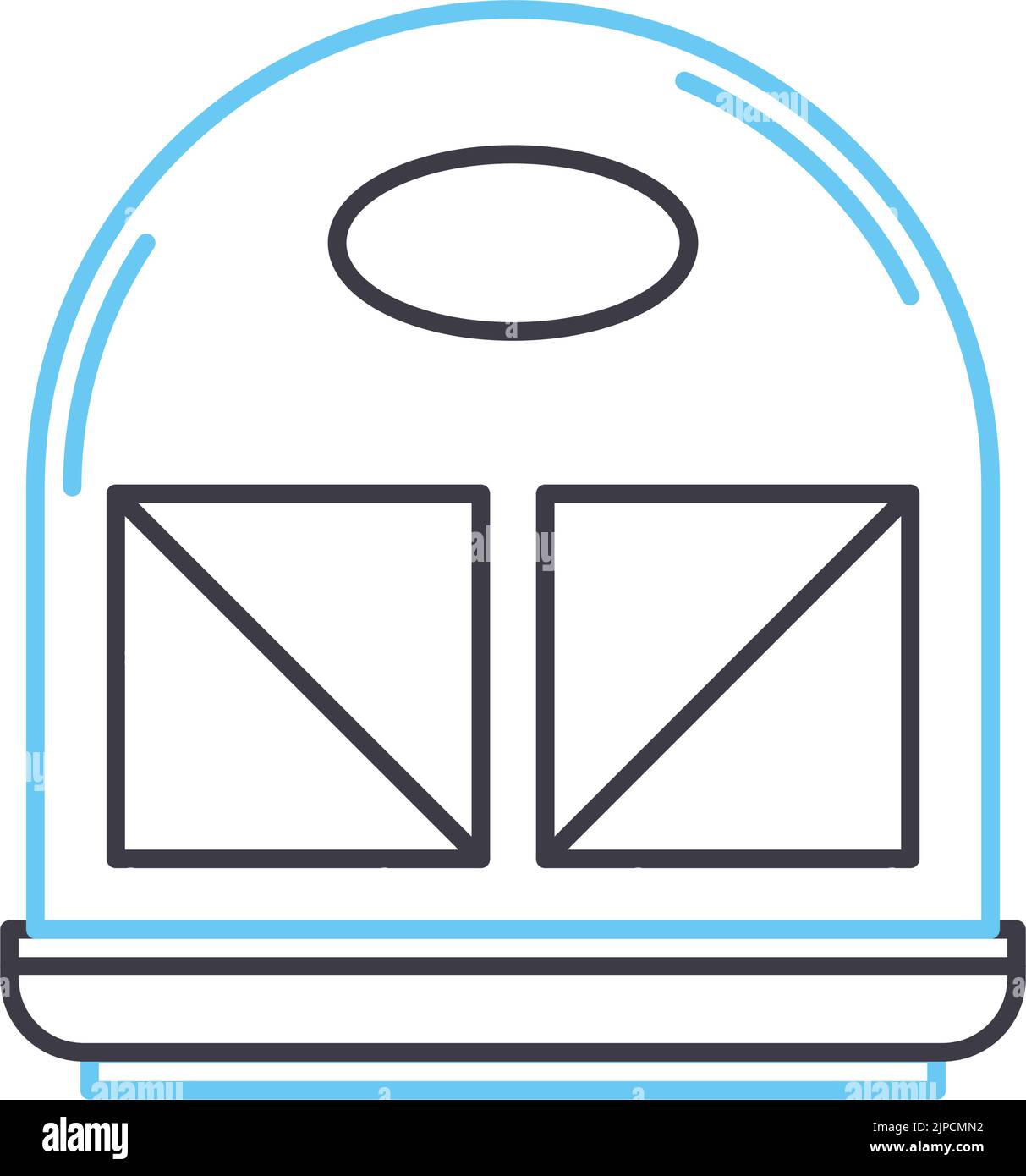 sandwich maker line icon, outline symbol, vector illustration, concept sign Stock Vector