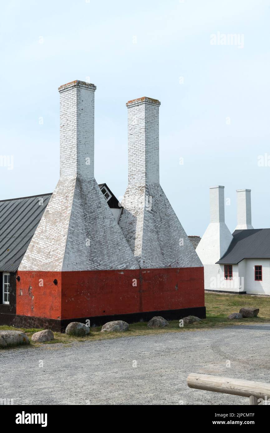 fish smokery in Hasle, Bornholm, Denmark Stock Photo