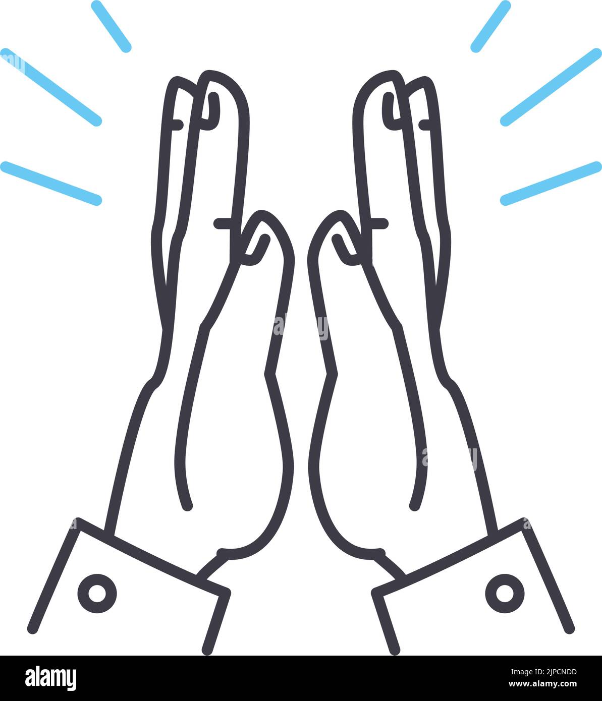 team work line icon, outline symbol, vector illustration, concept sign ...