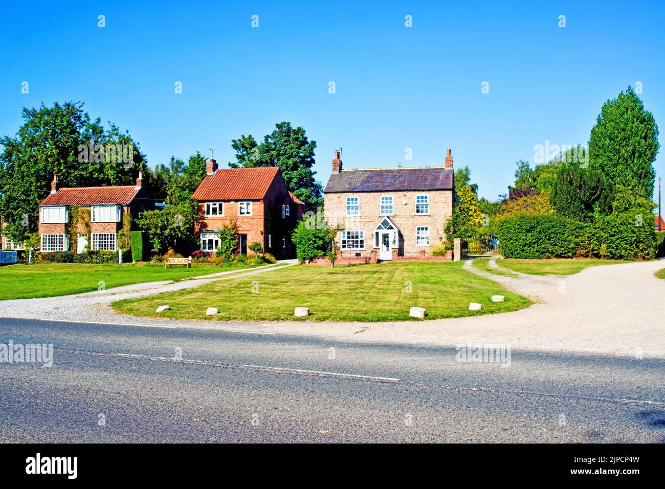 Flaxton Village, North Yorkshire, England Stock Photo Alamy