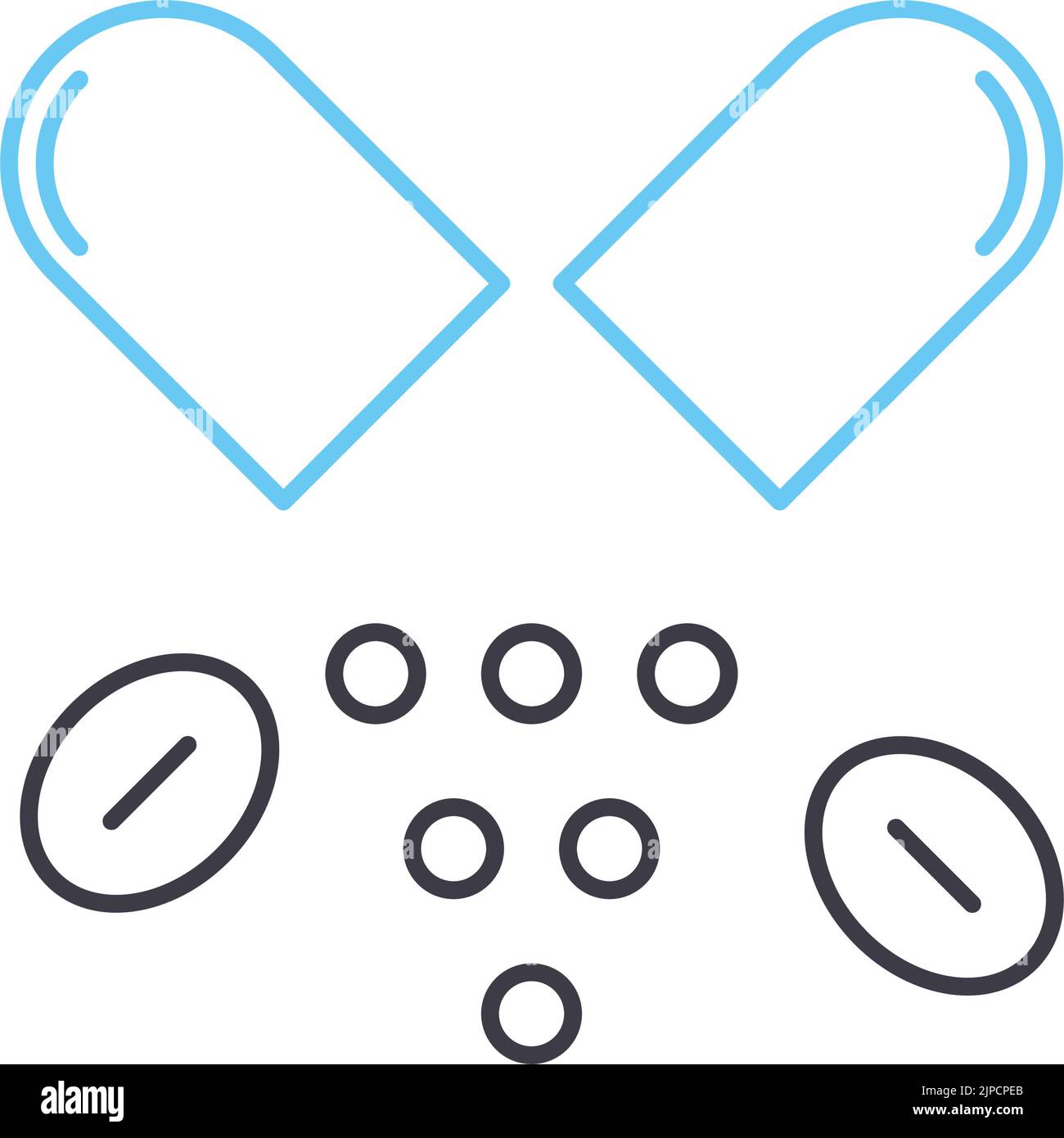 medicine line icon, outline symbol, vector illustration, concept sign ...