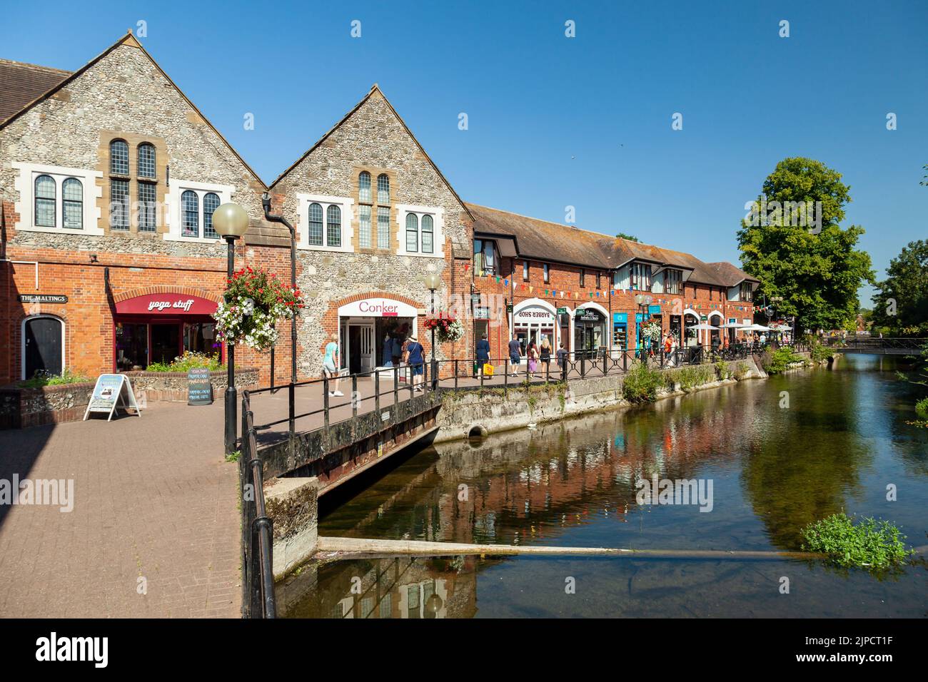 The Maltings in Salisbury city centre, Wiltshire, England Stock Photo