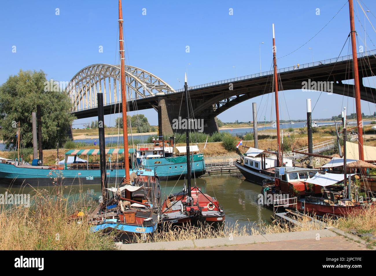 river waal near nijmegen Stock Photo