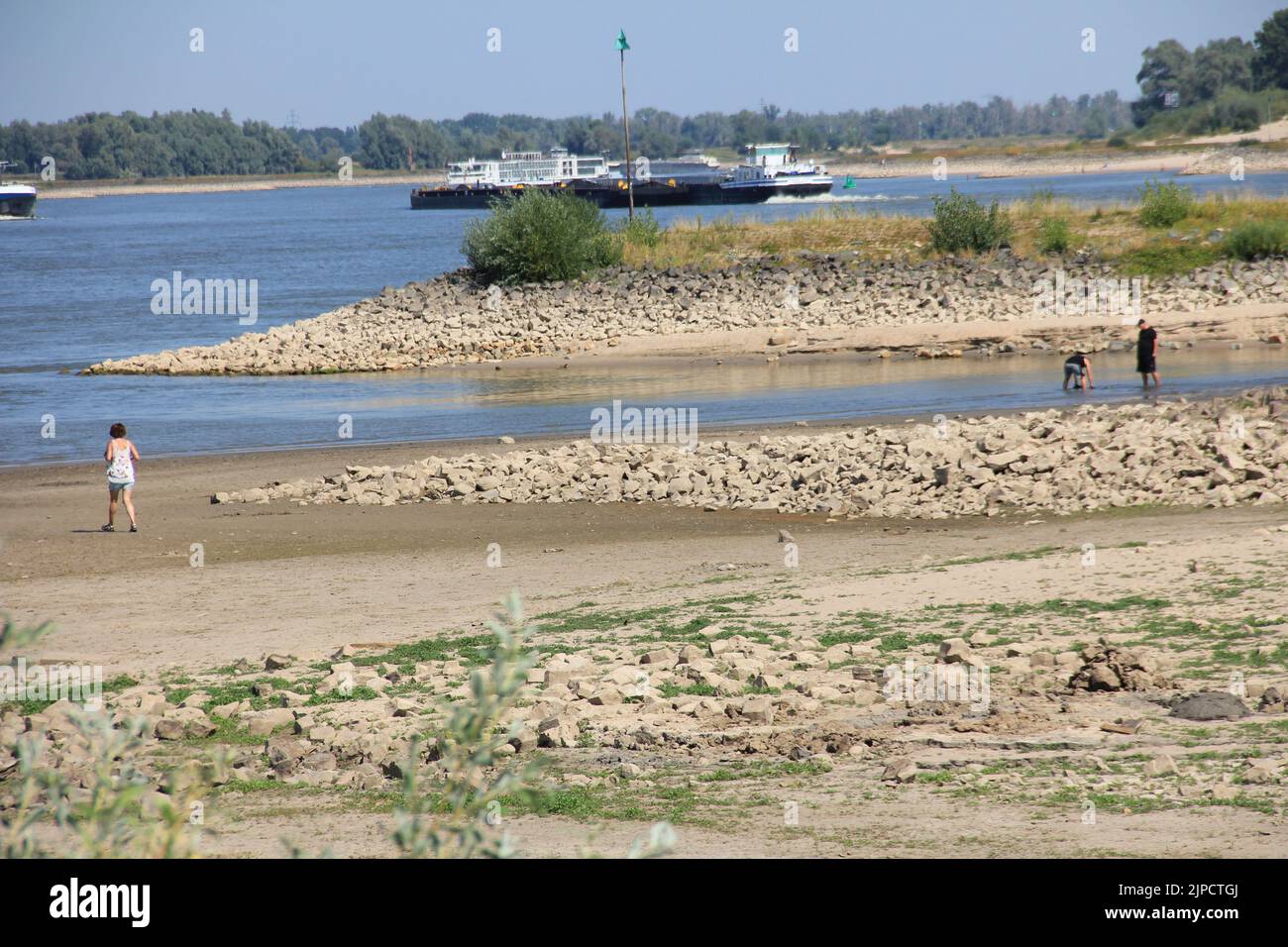 river waal near nijmegen Stock Photo