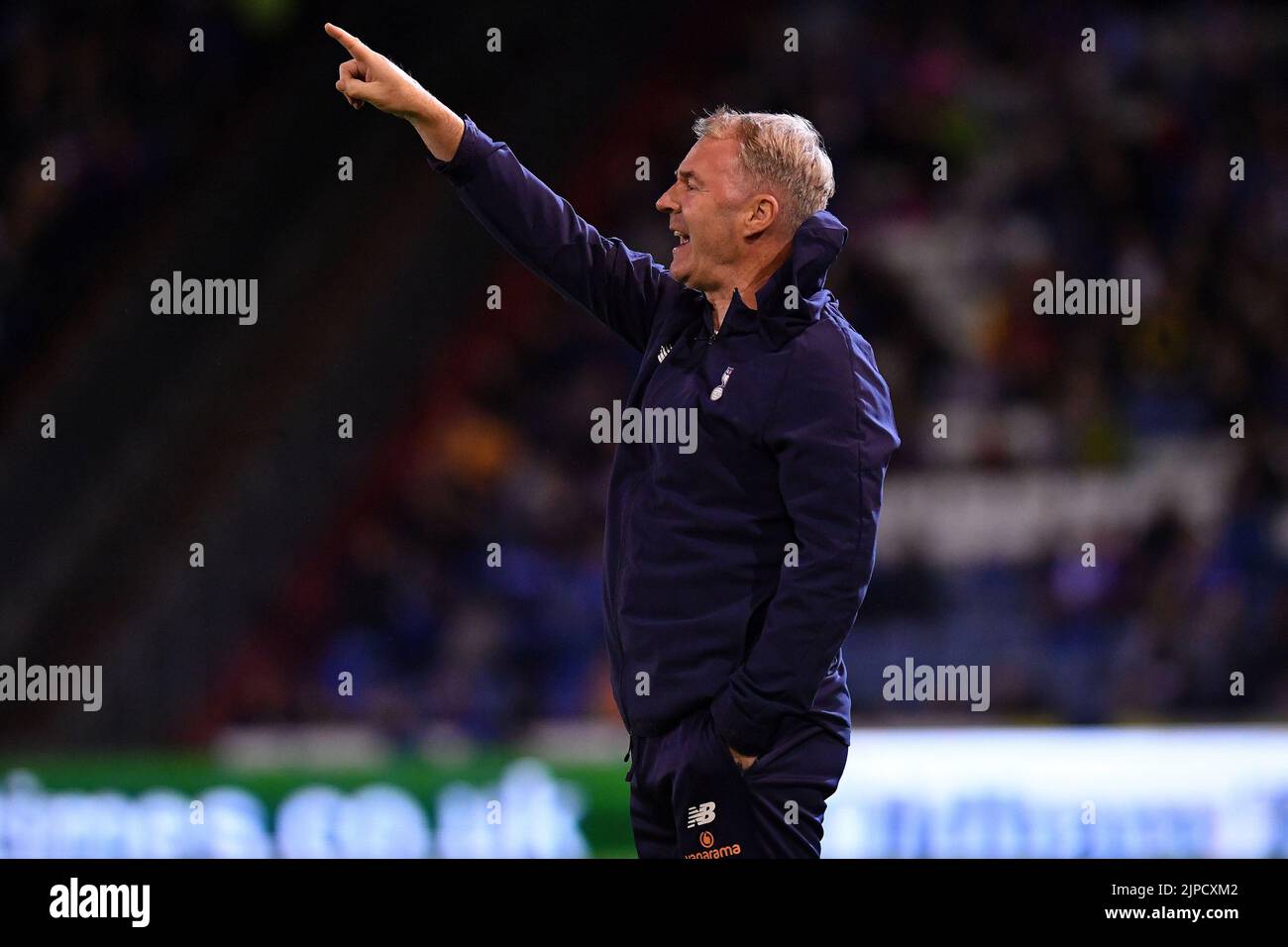 Stock action picture of John Sheriden (Manager) of Oldham Athletic during the Vanarama National League match between Oldham Athletic and Wealdstone at Boundary Park, Oldham on Wednesday 17th August 2022. (Credit: Eddie Garvey | MI News) Credit: MI News & Sport /Alamy Live News Stock Photo