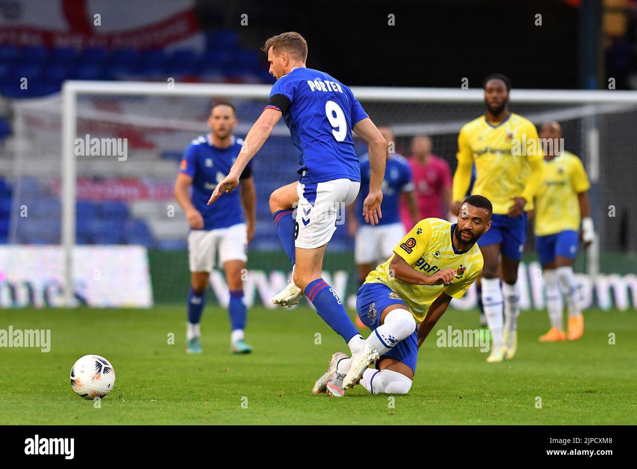 during the Vanarama National League match between Oldham Athletic and Wealdstone at Boundary Park, Oldham on Wednesday 17th August 2022. (Credit: Eddie Garvey | MI News) Credit: MI News & Sport /Alamy Live News Stock Photo