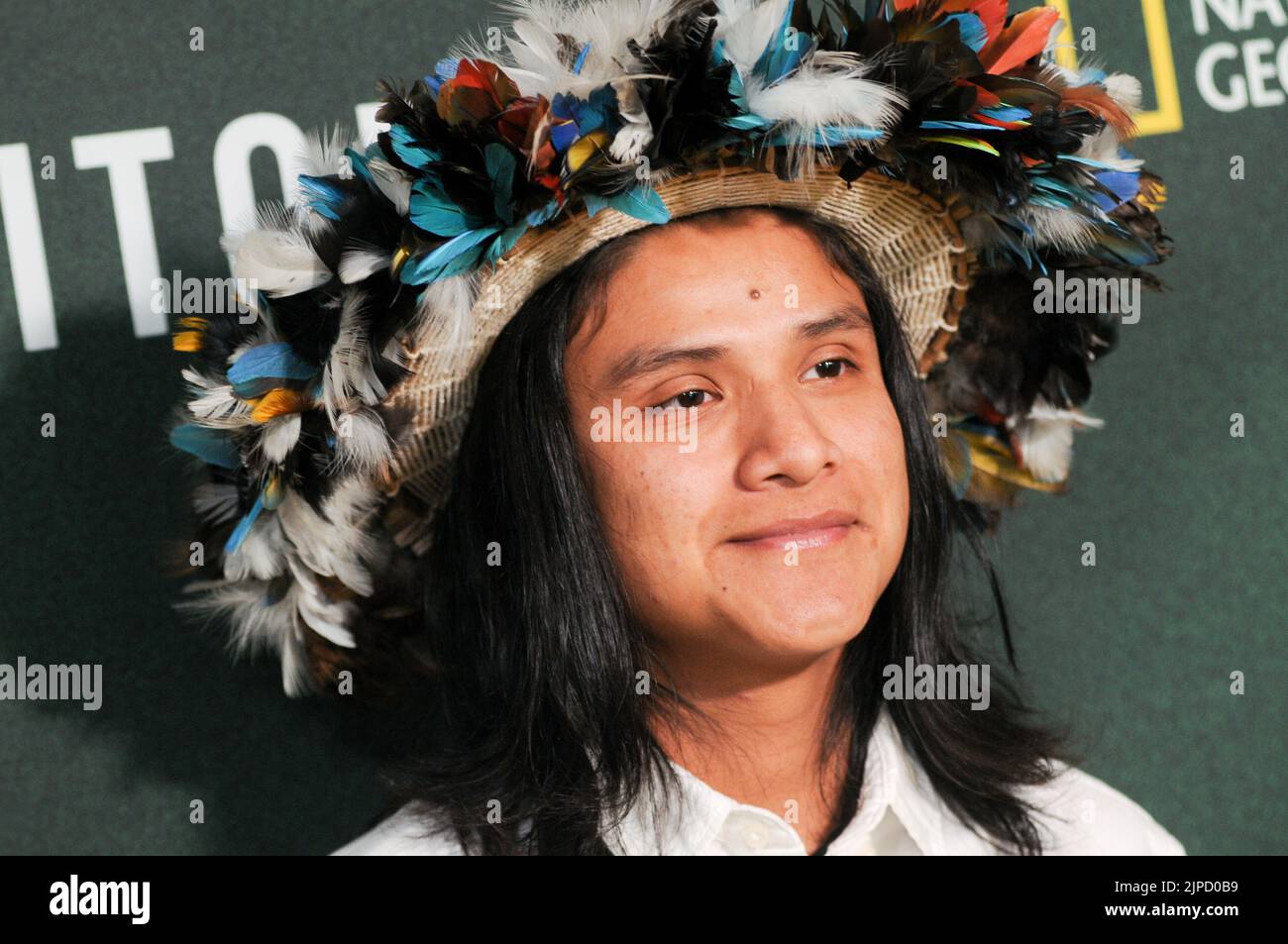Bitate Uru-eu-wau-wau attends the 'The Territory' film premiere at Tavern On The Green in New York, NY on August 16, 2022. (Photo? by Efren Landaos/Sipa USA) Stock Photo