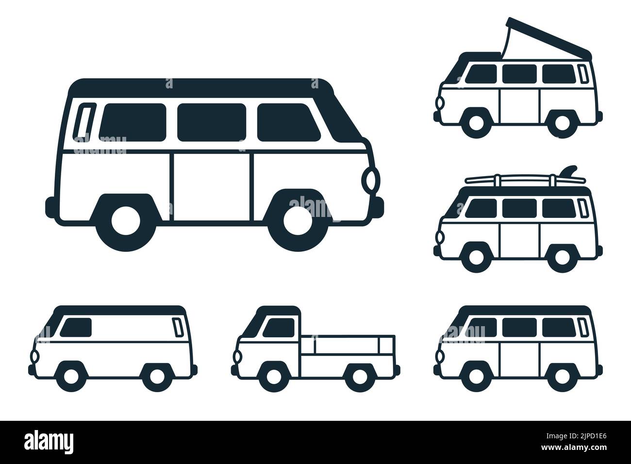 European camper van Stock Vector Images - Alamy