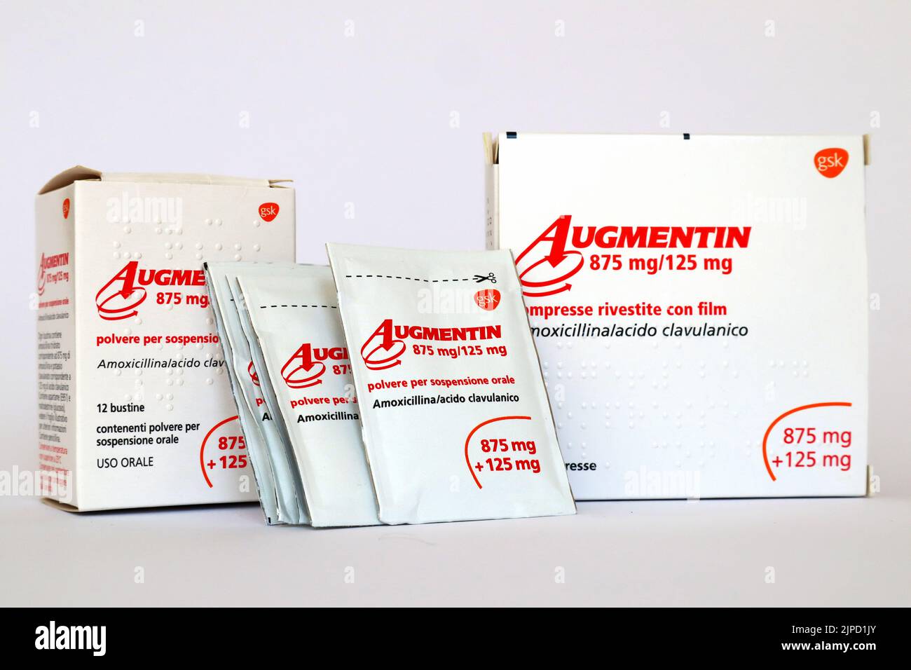 AUGMENTIN medicine with amoxicillin and clavulanic acid. Medication used to treat infections