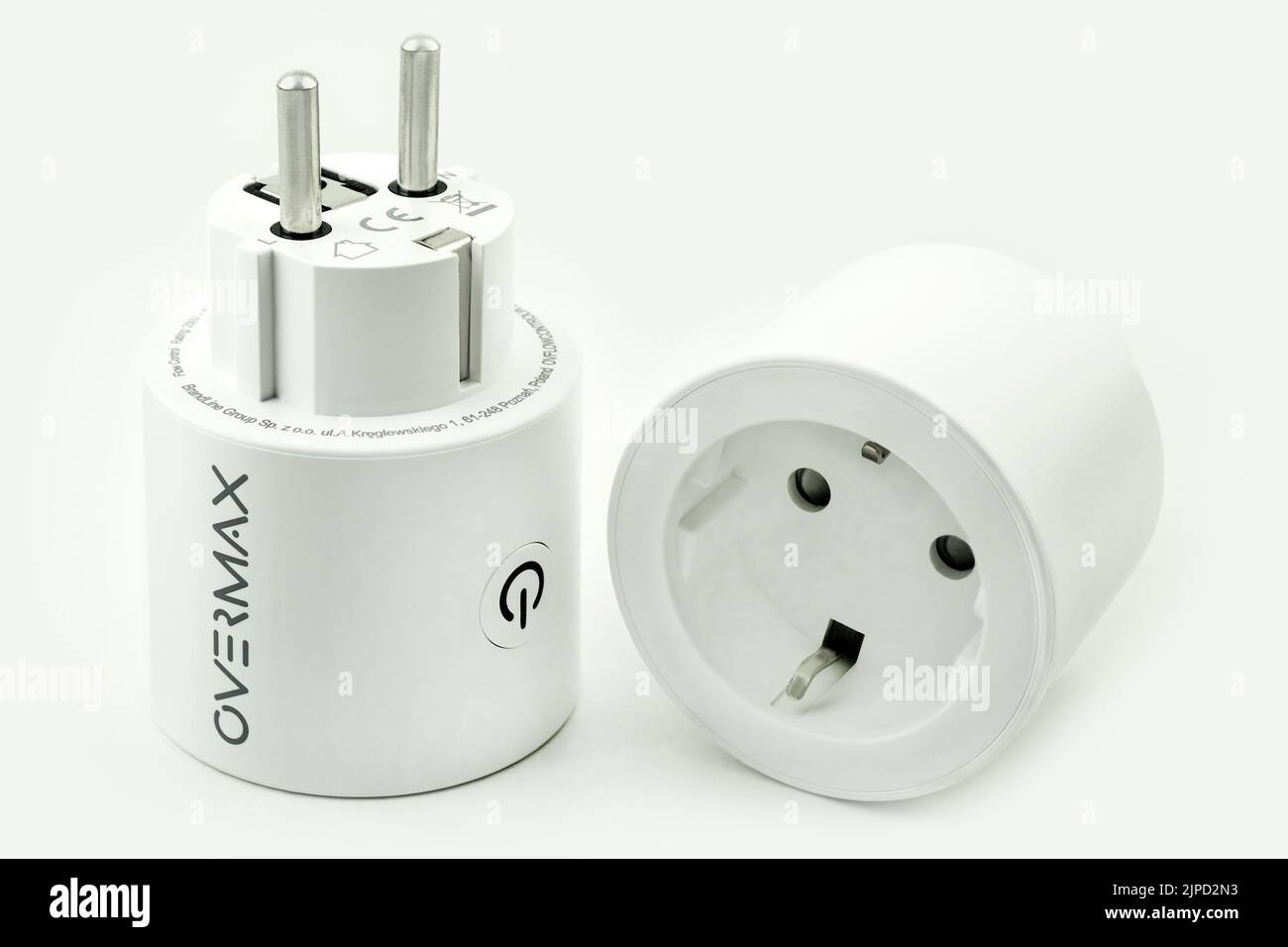 2 Stromverbrauchsmesser Overmax Flow Control Stock Photo