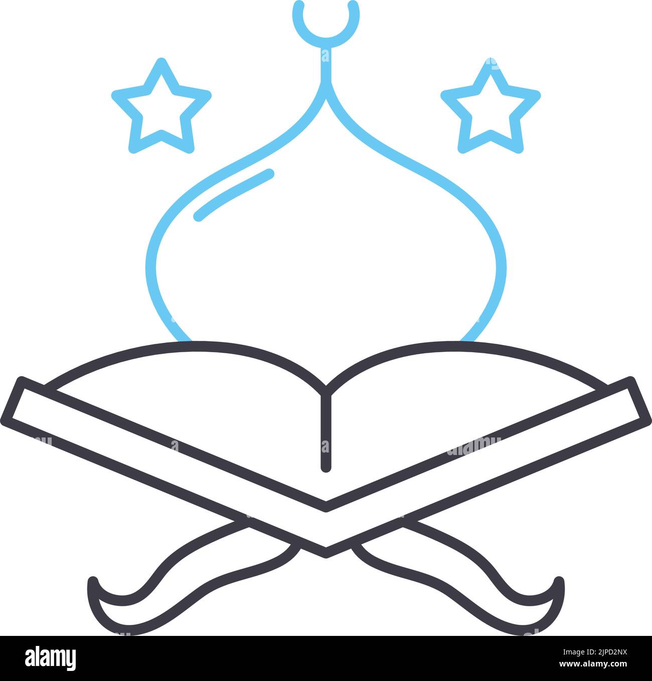 quran line icon, outline symbol, vector illustration, concept sign Stock Vector Image & Art Alamy